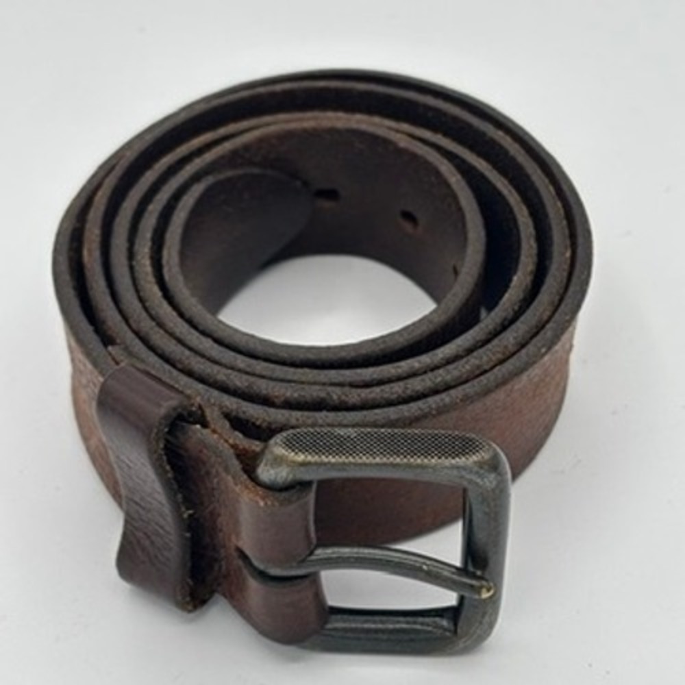 Martin Dingman Bridle Leather Belt Mens Sz 38 Brown Handcrafted USA 44033